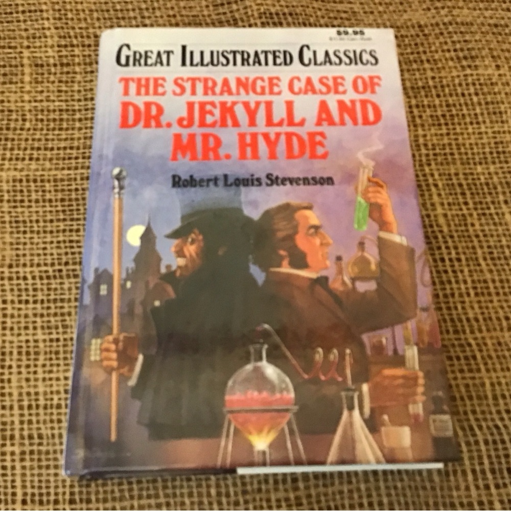 Vintage Great Illustrated Classics Strange Case of Dr. Jekyll and Mr. Hyde Book